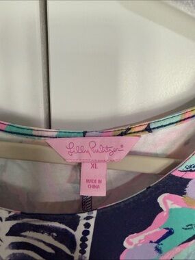Lilly Pulitzer Multicolor Floral Scoop Neck Top